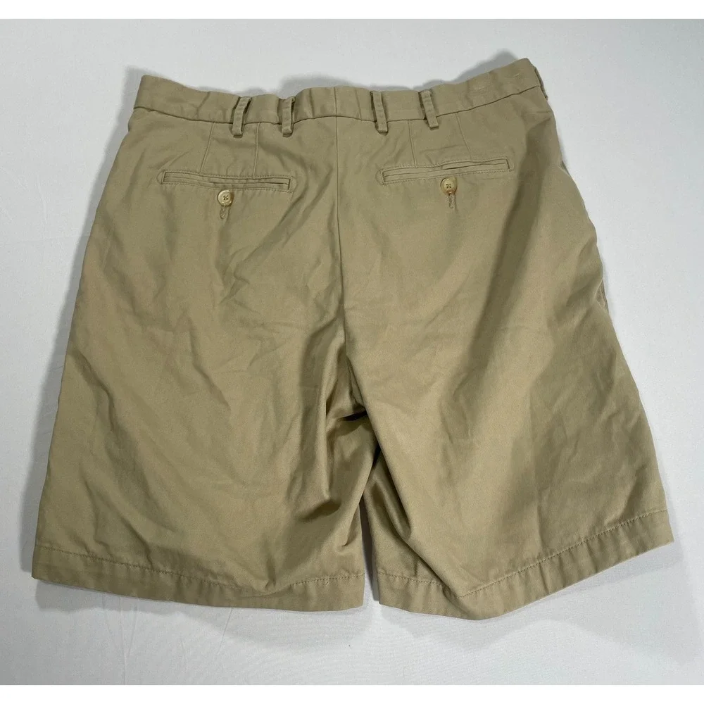 Peter Millar Mens‎ Tan Flat Front Preppy Classic 9